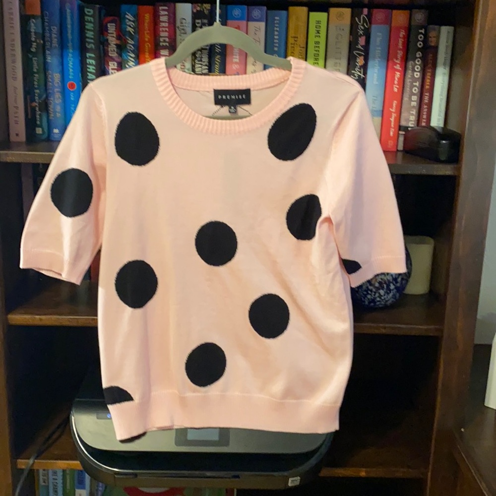 Pink and black new sweater